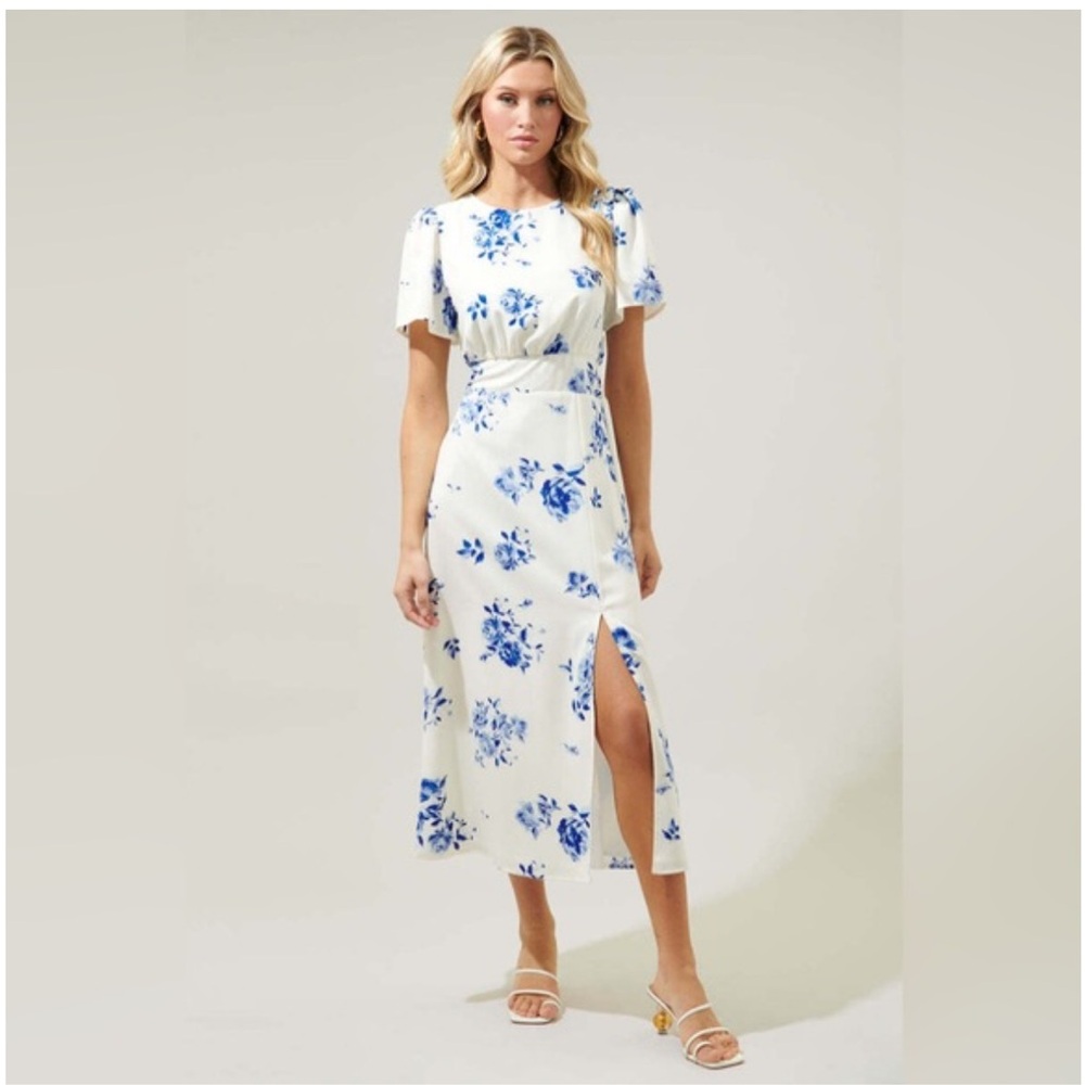 Sharlene Bloom Floral Midi Dress